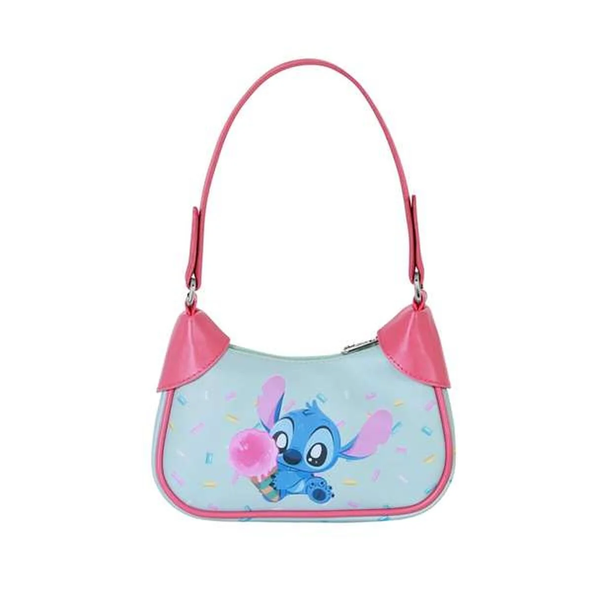 Axelväska Stitch i blå, kompakt och lätt - Bild 4