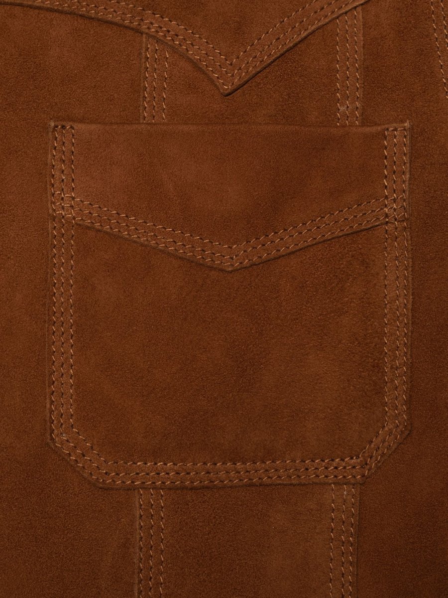 Peggy Suede Jacket, Cognac - Bild 6
