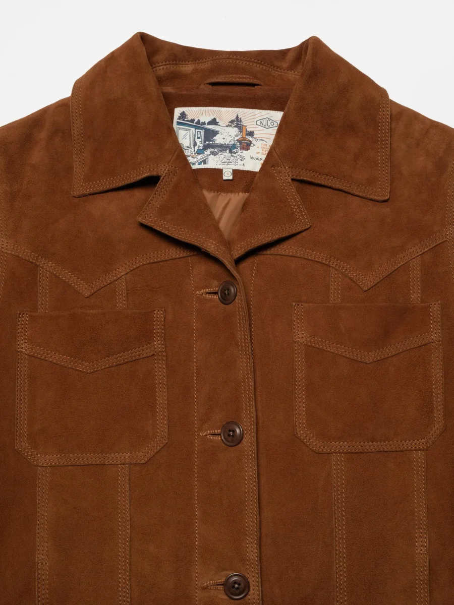 Peggy Suede Jacket, Cognac - Bild 4