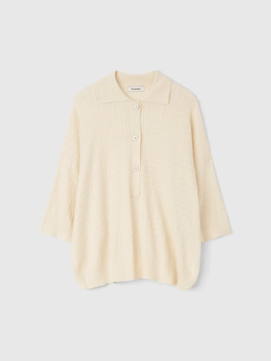 Adore Cable Sweater, Linen - Bild 2