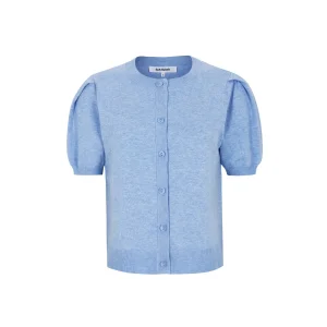SRMarla SS O-neck Cardigan Knit, Windsurfer Melange