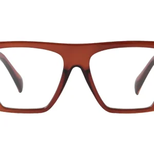 FRITZ brown transp Reading Glasses. CATCH the last pcs! Also without power!