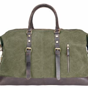 Weekendbag i Canvas och Läder
